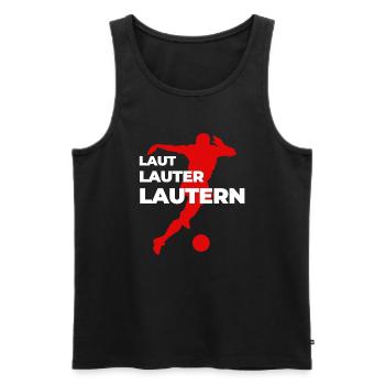 Lautern Verein Kaiserslautern Fußball Lautre Pfalz - Männer Premium Bio Tank Top - Schwarz - Vorne - Michal (187cm)
