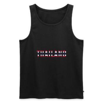 Thailand - Männer Premium Bio Tank Top - Schwarz - Vorne - AI Model Male 178 light (178cm)