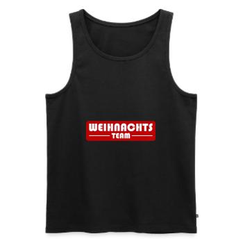 Weihnachts Team Xmas - Männer Premium Bio Tank Top - Schwarz - Vorne - AI Model Male 178 light (178cm)