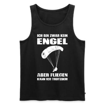 Paragliding Gleitschirmfliegen Geschenk - Männer Premium Bio Tank Top - Schwarz - Vorne - Michal (187cm)