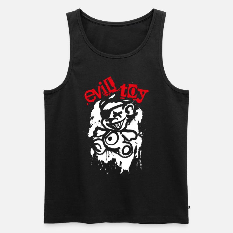 Evil Toy - Männer Premium Bio Tank Top - Schwarz