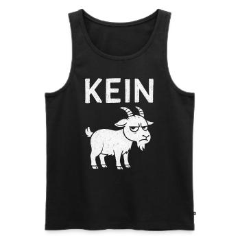Lustiger Spruch Witzig Kein Bock Geschenkidee - Männer Premium Bio Tank Top - Schwarz - Vorne - AI Model Male 178 light (178cm)