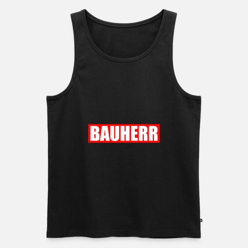 Bauherr - Männer Premium Bio Tank Top - Schwarz