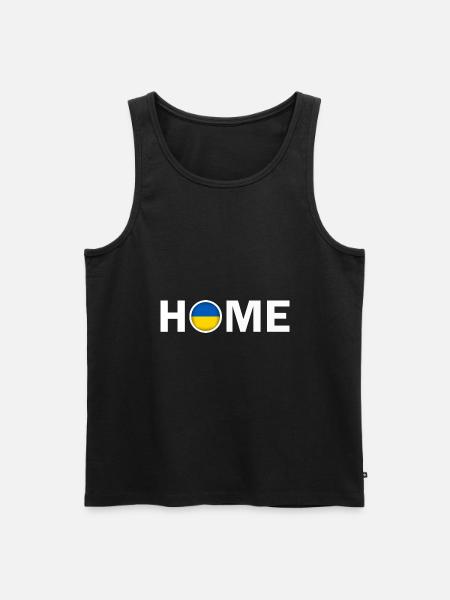 Home Ukraine Flag - Men's Premium Organic Tank Top - black