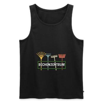 Rechenzentrum Rechner Computer EDV Server lustig - Männer Premium Bio Tank Top - Schwarz - Vorne - AI Model Male 178 light (178cm)