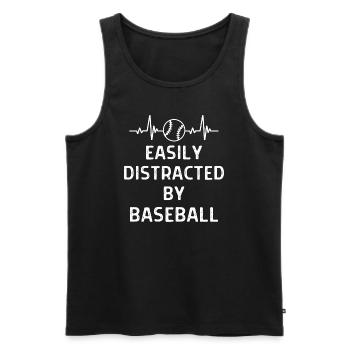 Baseball Spieler Baseball Sprüche Geschenk - Männer Premium Bio Tank Top - Schwarz - Vorne - AI Model Male 178 light (178cm)