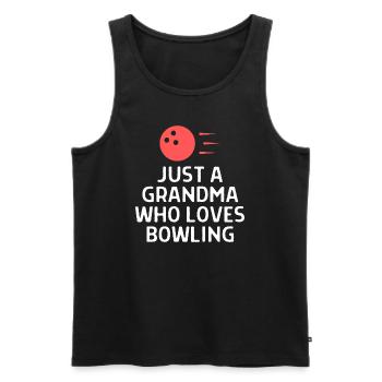 Bowling Sayings Bowling Bowler Skittles Gift - Men's Premium Organic Tank Top - black - Front - Michal (187cm)