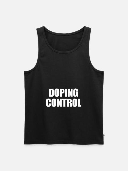 Doping control - Männer Premium Bio Tank Top - Schwarz