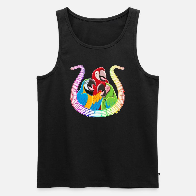 Das Lied der Aras 2 - Männer Premium Bio Tank Top - Schwarz