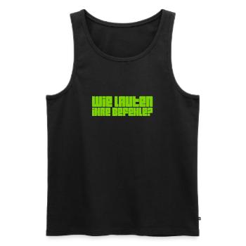 Befehlsempfänger - Männer Premium Bio Tank Top - Schwarz - Vorne - Michal (187cm)