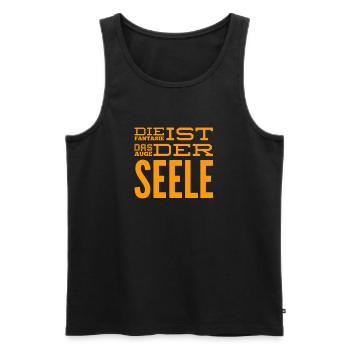 ich liebe Fantasie - Männer Premium Bio Tank Top - Schwarz - Vorne - Michal (187cm)