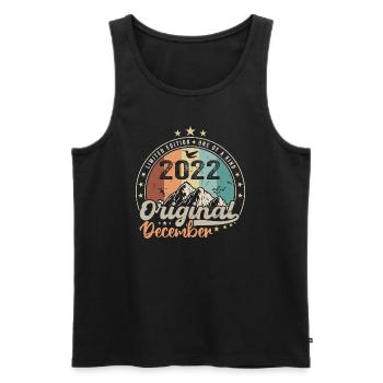 December 2022 Birthday Gift - December 2022 - Men's Premium Organic Tank Top - black - Front - Michal (187cm)