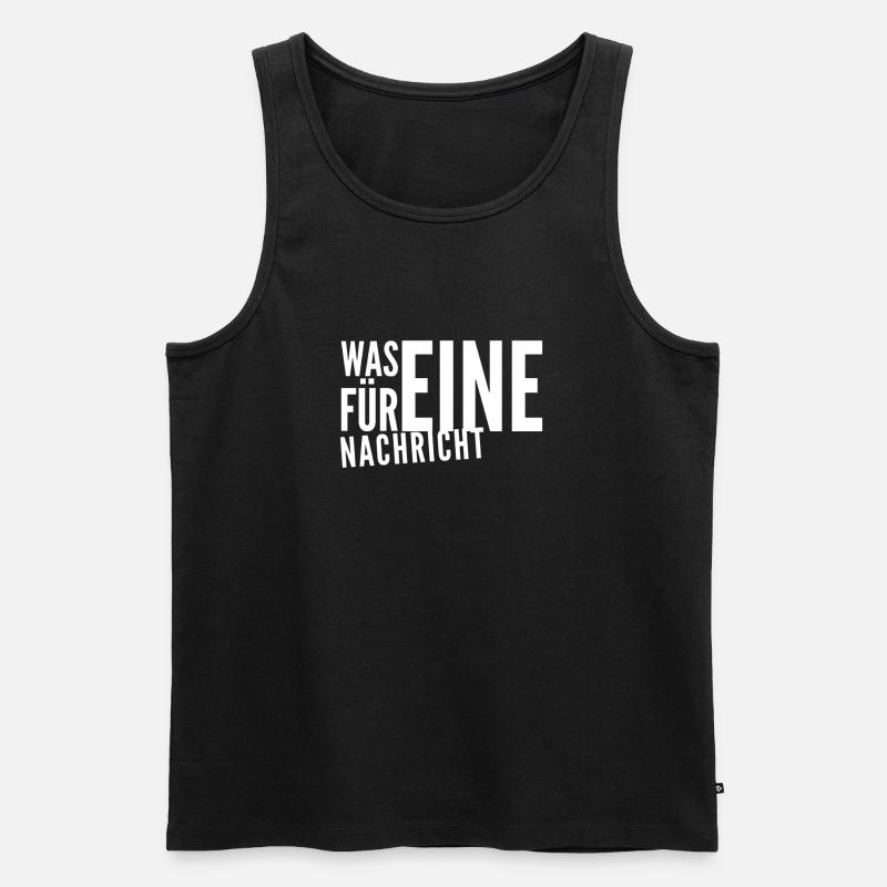 gute Nachrichten? - Männer Premium Bio Tank Top - Schwarz