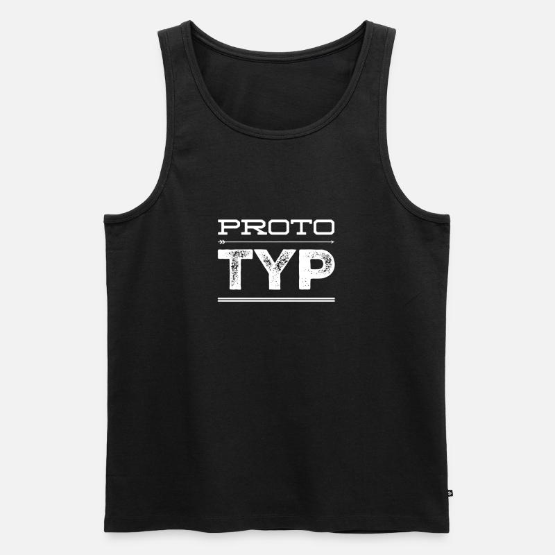 einfach ein Prototyp - Männer Premium Bio Tank Top - Schwarz