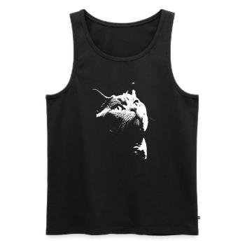 British Shorthair Katze - Männer Premium Bio Tank Top - Schwarz - Vorne - AI Model Male 178 light (178cm)