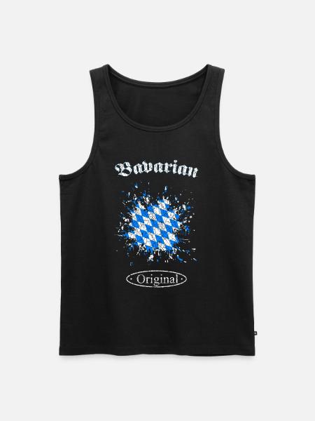 Bayern Bavarian Original - Männer Premium Bio Tank Top - Schwarz