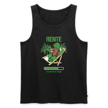 Pensionierung Rente Countdown Läuft Rente - Männer Premium Bio Tank Top - Schwarz - Vorne - Michal (187cm)