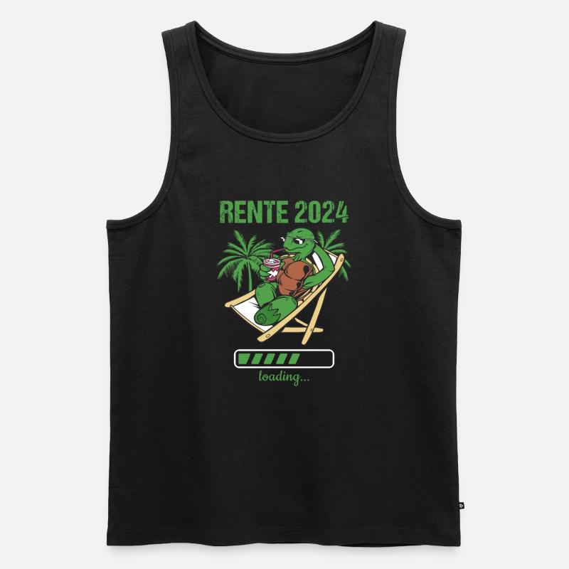 Rente 2024 Loading... Rente 2024 - Männer Premium Bio Tank Top - Schwarz