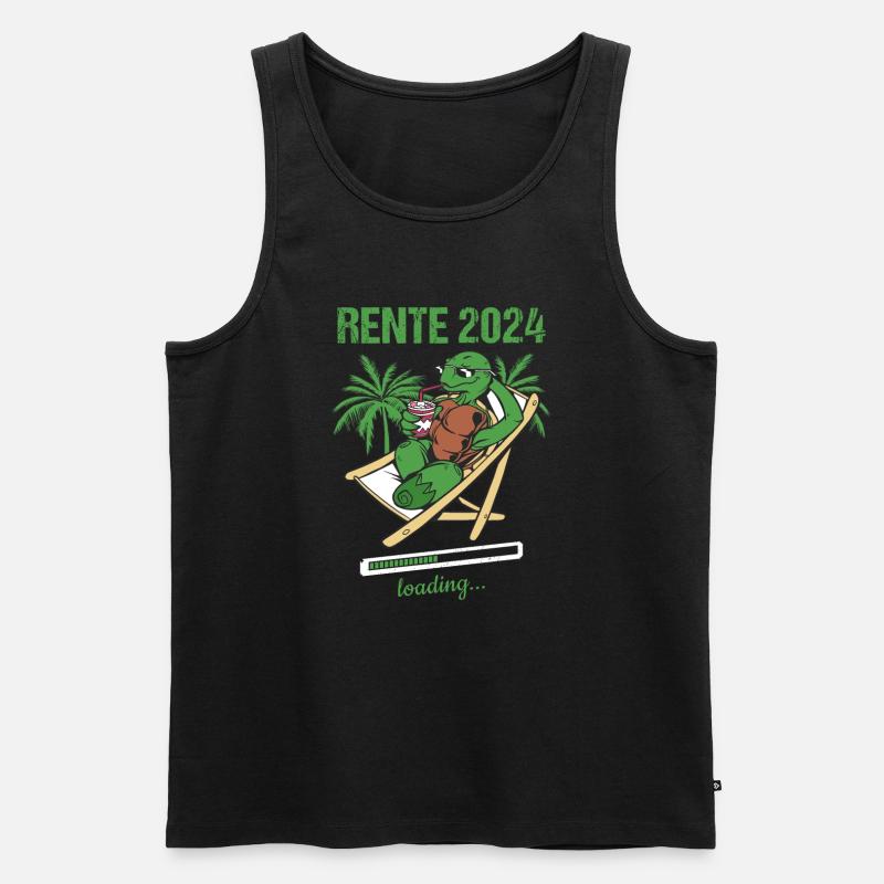 Rente 2024 Loading... Rente 2024 - Männer Premium Bio Tank Top - Schwarz