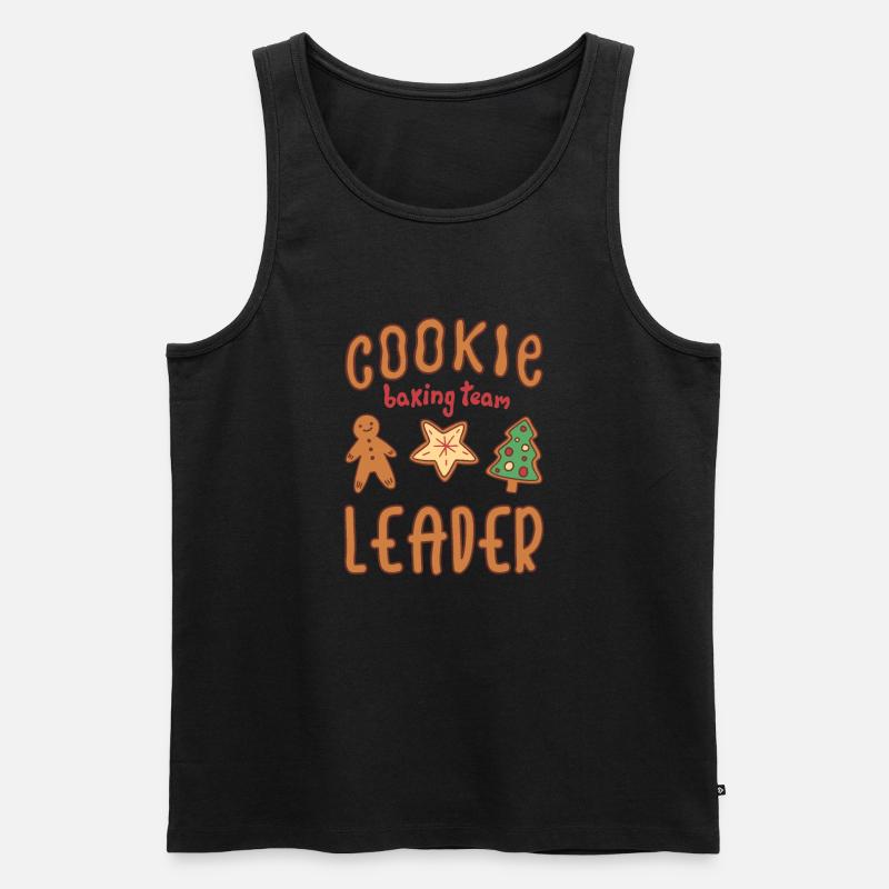 Cookie Baking Team Leader Cookie - Männer Premium Bio Tank Top - Schwarz