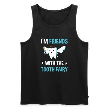 I'm Friends With The Tooth Fairy Dental Assistant - Männer Premium Bio Tank Top - Schwarz - Vorne - Michal (187cm)