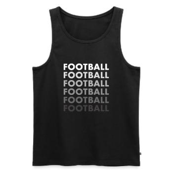 Football sportif - Débardeur bio Premium Homme - noir - Devant - Michal (187cm)