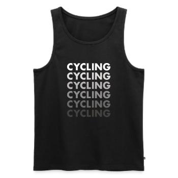 Sport Cycling - Men's Premium Organic Tank Top - black - Front - Michal (187cm)