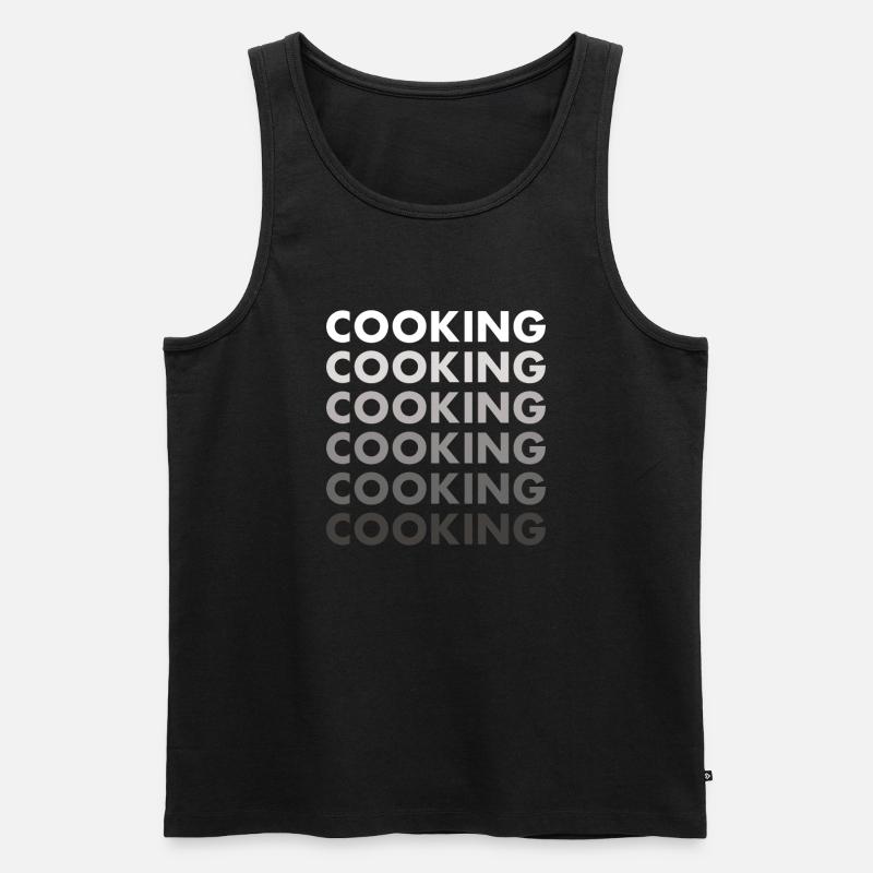Cook Cooking - Männer Premium Bio Tank Top - Schwarz