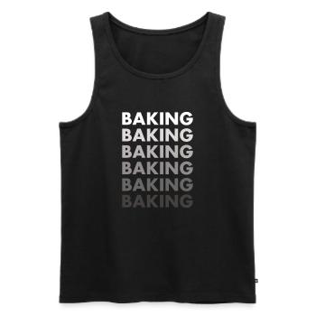 Boulanger Pâtisserie - Débardeur bio Premium Homme - noir - Devant - AI Model Male 178 light (178cm)