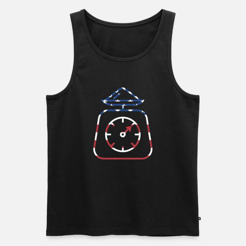 Baker Us Flag Baking - Männer Premium Bio Tank Top - Schwarz