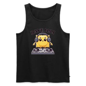Ravioli Techno Musiker DJ Rave Tanzen Disco - Männer Premium Bio Tank Top - Schwarz - Vorne - Michal (187cm)