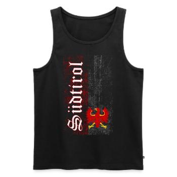 Tyrol du Sud - Débardeur bio Premium Homme - noir - Devant - AI Model Male 178 light (178cm)