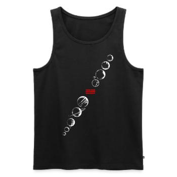 weltraum auto landet auf mars - Männer Premium Bio Tank Top - Schwarz - Vorne - Michal (187cm)