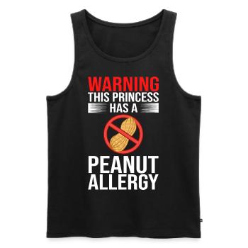 Erdnuss Allergie Erdnussallergie Nuss Zeichen Test - Männer Premium Bio Tank Top - Schwarz - Vorne - Michal (187cm)