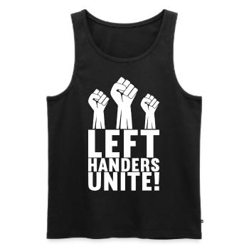 Southpaw - Men's Premium Organic Tank Top - black - Front - Michal (187cm)