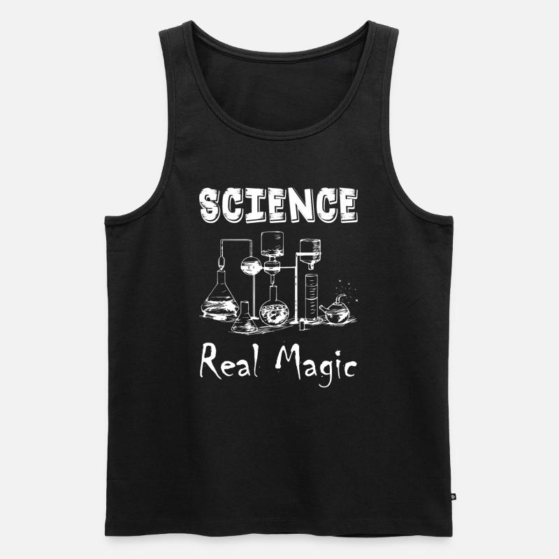 Science Real Magic - Männer Premium Bio Tank Top - Schwarz