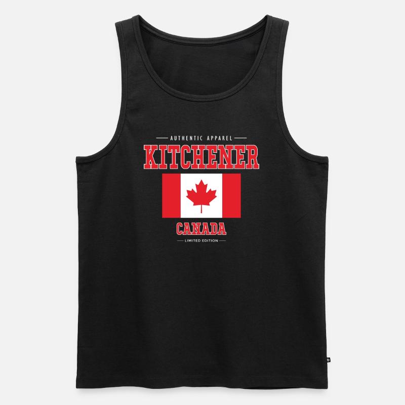 Kitchener - Männer Premium Bio Tank Top - Schwarz