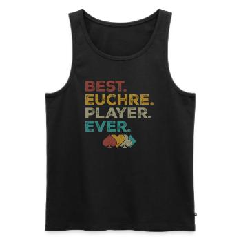 Best Euchre Player Ever - Débardeur bio Premium Homme - noir - Devant - Michal (187cm)