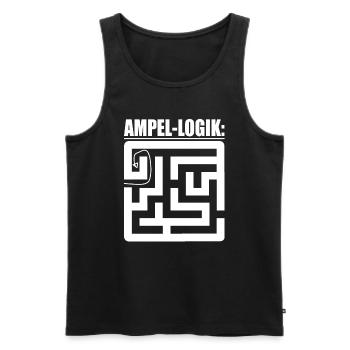 Witze Grüne Die Grünen Habeck Baerbock Ampel Öko - Männer Premium Bio Tank Top - Schwarz - Vorne - AI Model Male 178 light (178cm)