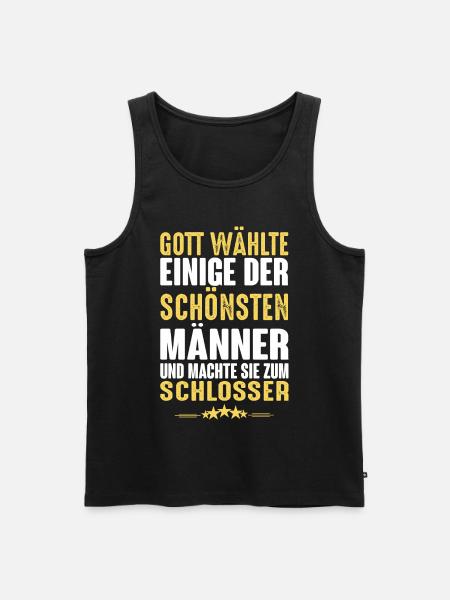 Schlosser - Schlosser - Männer Premium Bio Tank Top - Schwarz