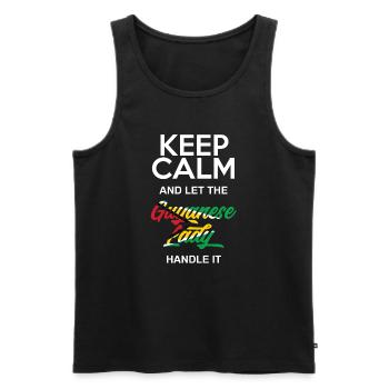 Guyanese Guyana Frau - Männer Premium Bio Tank Top - Schwarz - Vorne - Michal (187cm)