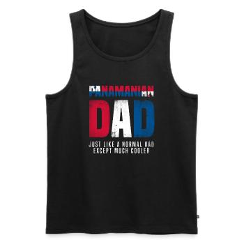 Lustiges Panama Panamaer Panamaerin Geschenk - Männer Premium Bio Tank Top - Schwarz - Vorne - AI Model Male 178 light (178cm)