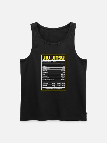 Jiu Jitsu Jiu Jitsu Jiu Jitsu - Herre Premium økologisk tanktop - sort