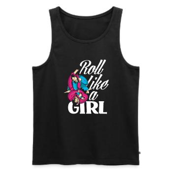 Jiu Jitsu Jiu Jitsu Jiu Jitsu - Männer Premium Bio Tank Top - Schwarz - Vorne - AI Model Male 178 light (178cm)