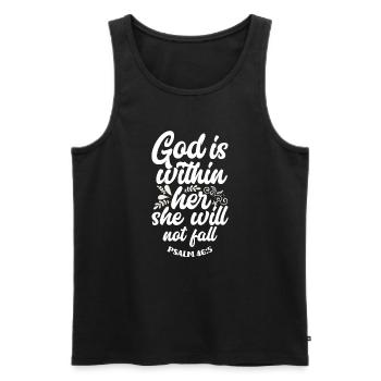 Jesus Christ Christ Religion Religious - Men's Premium Organic Tank Top - black - Front - Michal (187cm)