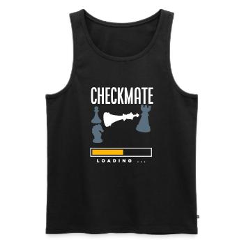 Funny Chess Player Chess Player Gift - Men's Premium Organic Tank Top - black - Front - Michal (187cm)