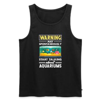 Drôle Aquarist Aquarist Aquarium Cadeau - Débardeur bio Premium Homme - noir - Devant - Michal (187cm)