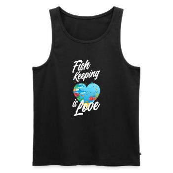 Drôle Aquarist Aquarist Aquarium Cadeau - Débardeur bio Premium Homme - noir - Devant - Michal (187cm)