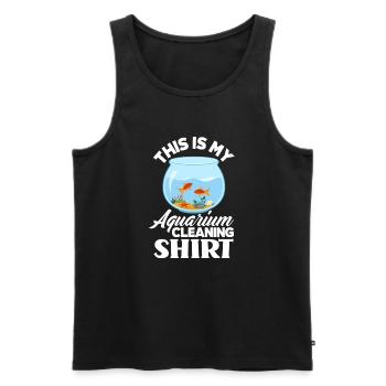 Drôle Aquarist Aquarist Aquarium Cadeau - Débardeur bio Premium Homme - noir - Devant - Michal (187cm)