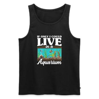 Drôle Aquarist Aquarist Aquarium Cadeau - Débardeur bio Premium Homme - noir - Devant - Michal (187cm)